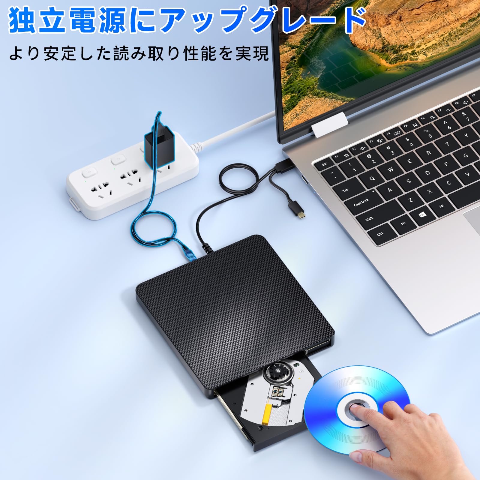 Amazon.co.jp: ブルーレイドライブ外付け blu-rayプレイヤー再生読み書